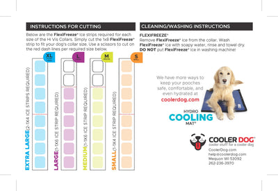 CoolerDog Hi-Vis Cooling Collar Refill Ice Strips