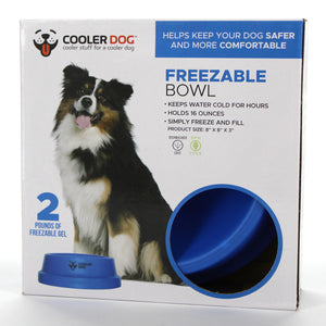 CoolerDog Freezable Bowl in full product packaging