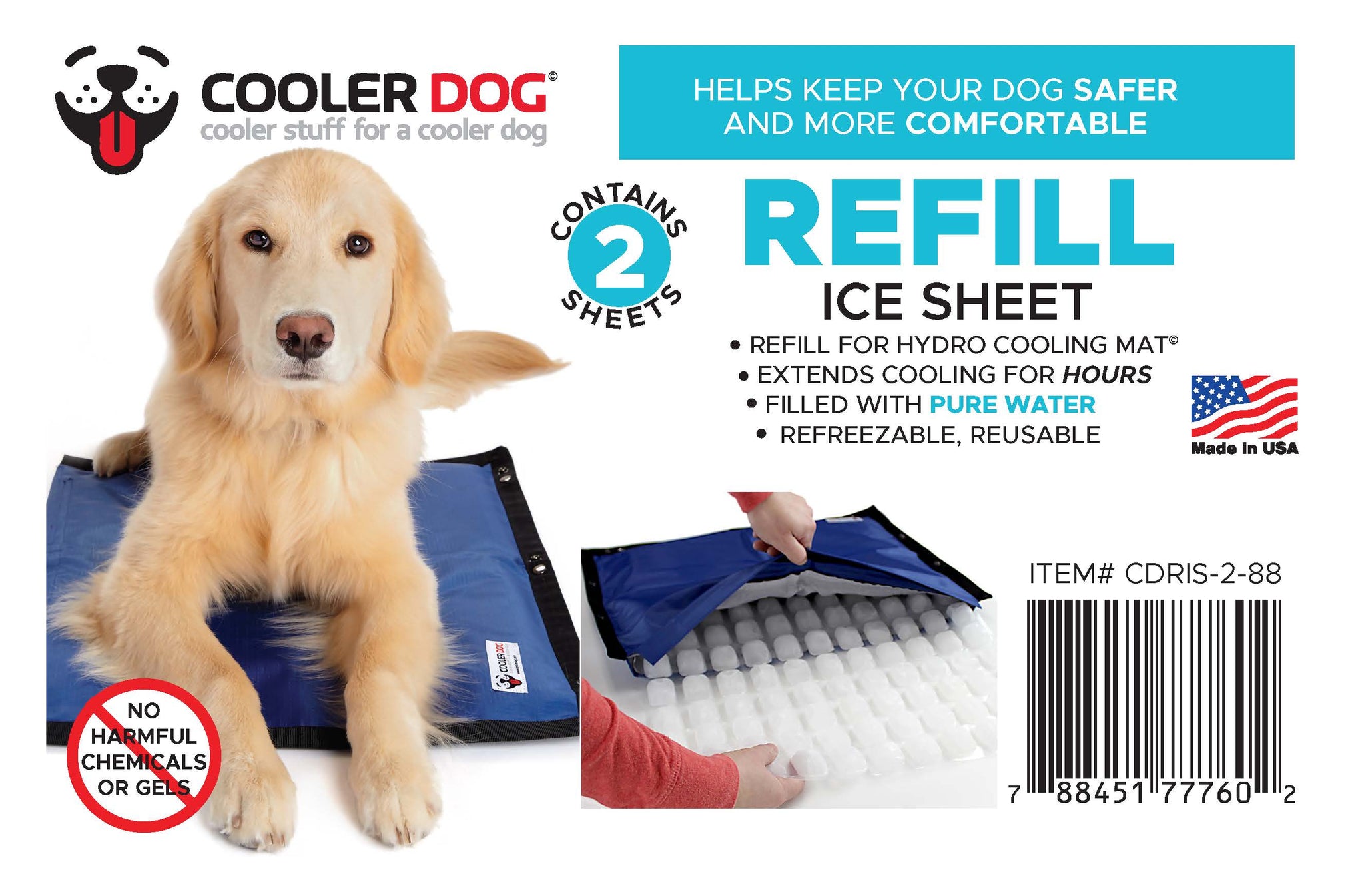 Cooler Dog Hydro Cooling Mat Ice Sheet Refill 